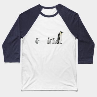 little penguin says No I am not going to school Baseball T-Shirt